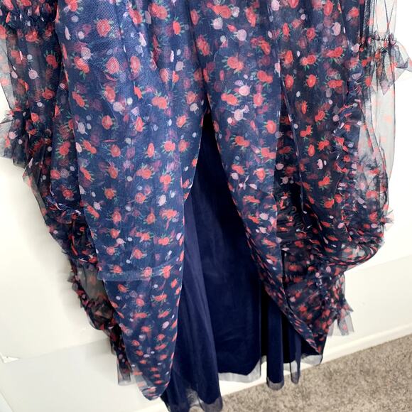 Jessakae Everafter Ever After Dress Navy Floral Womens XXL 2XL Blue - Picture 15 of 16